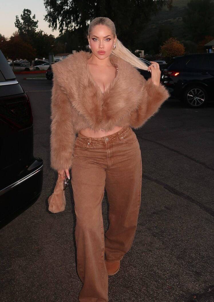 WAGS LA' Alum Olivia Pierson Smolders in Fluffy Faux-Fur and Curve